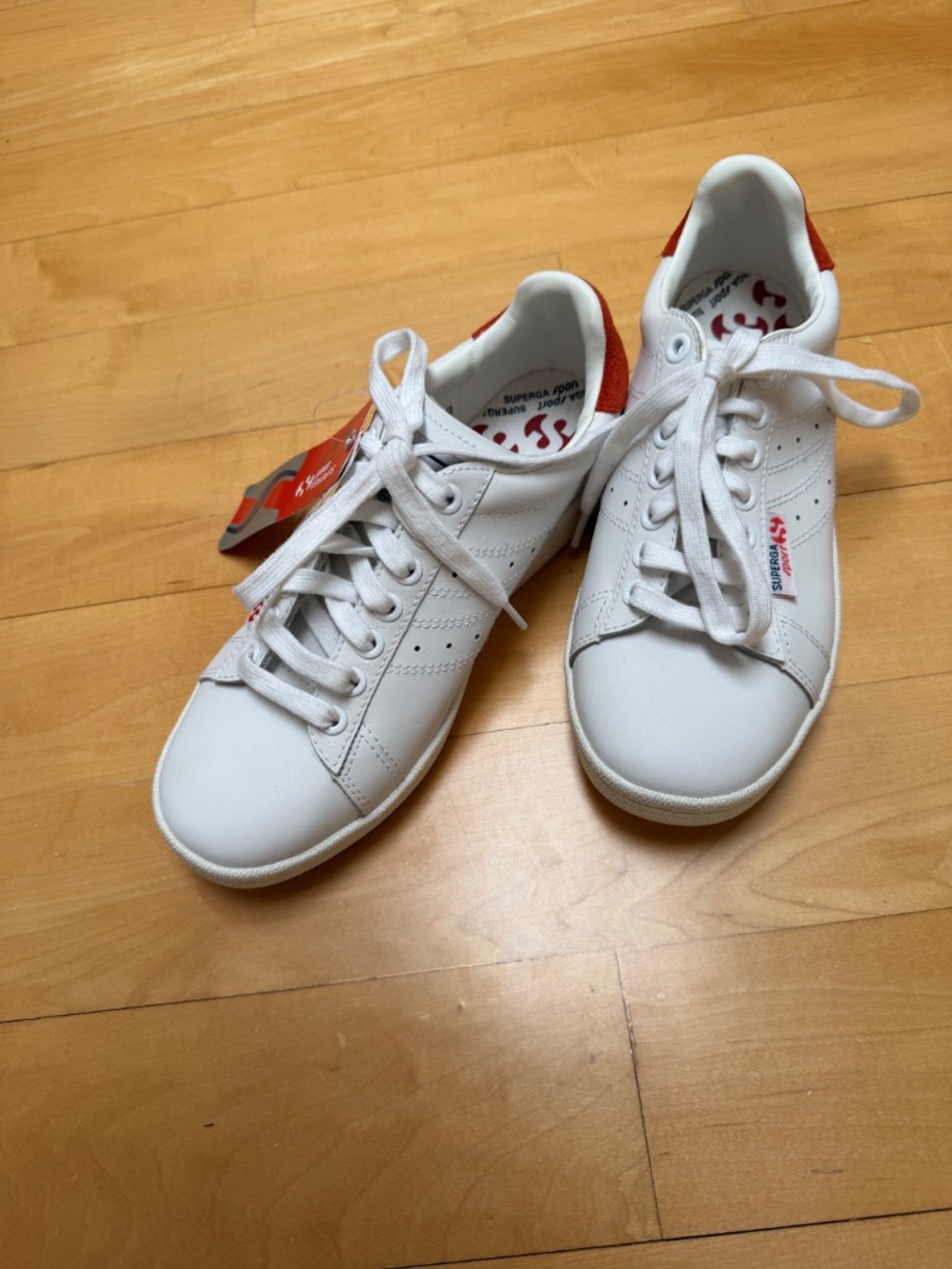 NWT Women's Superga Sport Leather Ivan Lendl Tennis Shoes Sz. 6.5 US